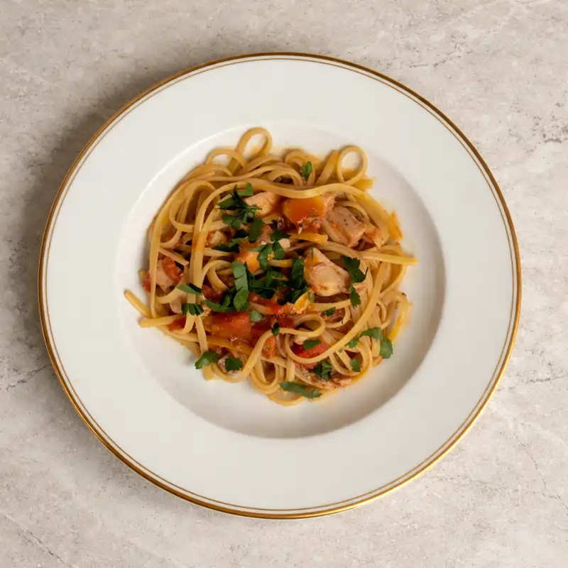 Makaron z kurczakiem